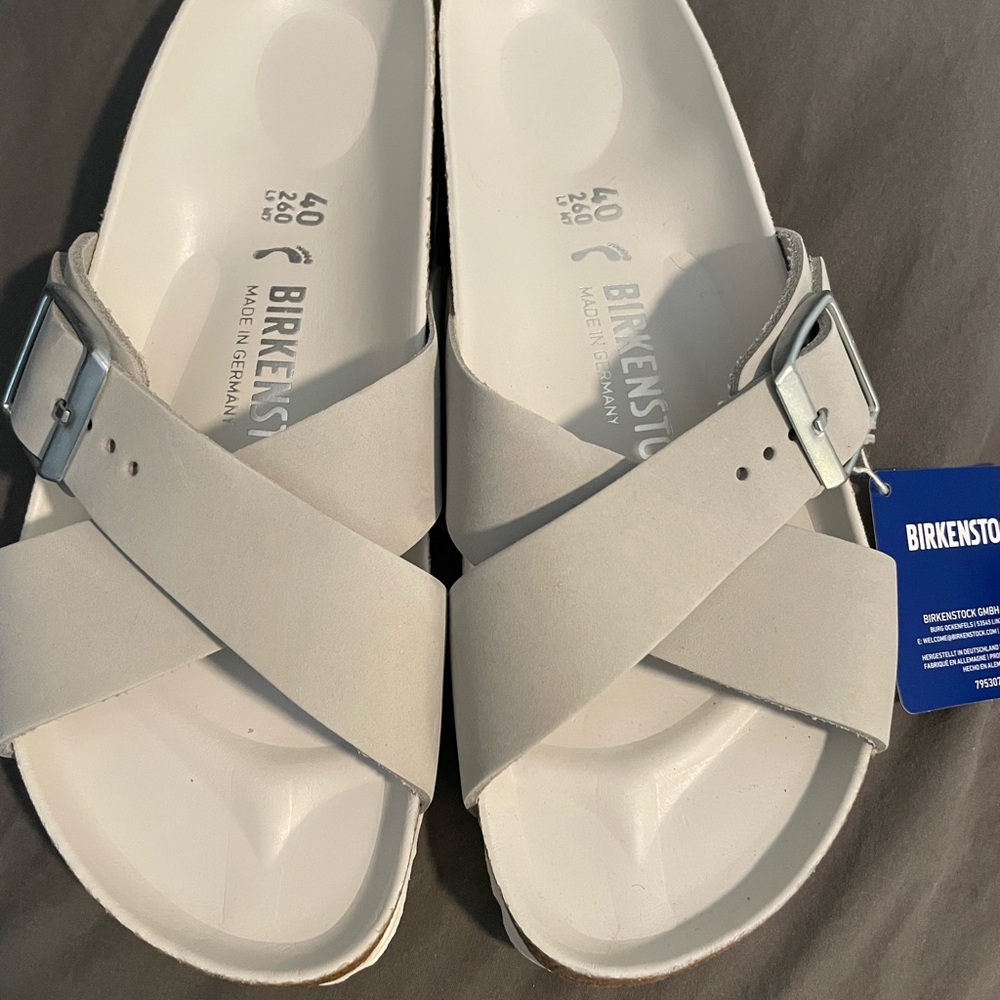 NWT! Birkenstock Siena in Mineral Nubuck. Size 9-9.5 EU 40
